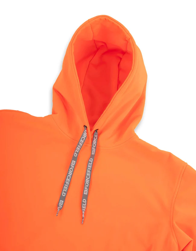 Forcefield - Hi Vis Orange Pullover Forcefield Logo Sleeve Graphic Hoodie - Image 4
