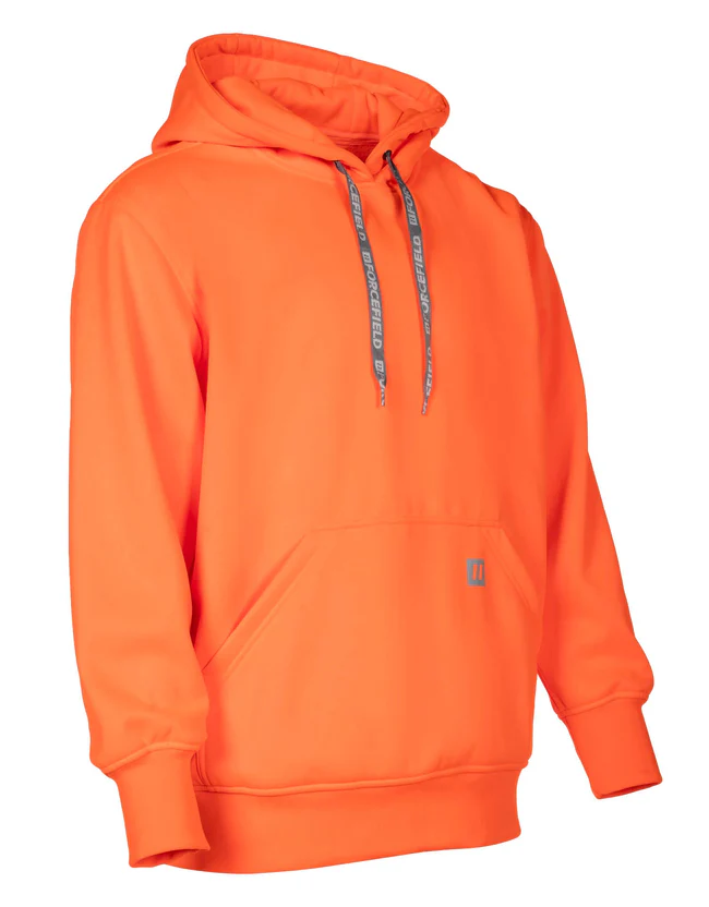 Forcefield - Hi Vis Orange Pullover Forcefield Logo Sleeve Graphic Hoodie