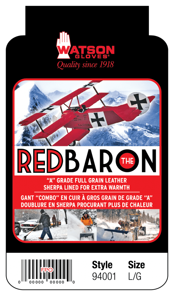 Watson Gloves - 94001 Red Baron (Gauntlet) - Image 2