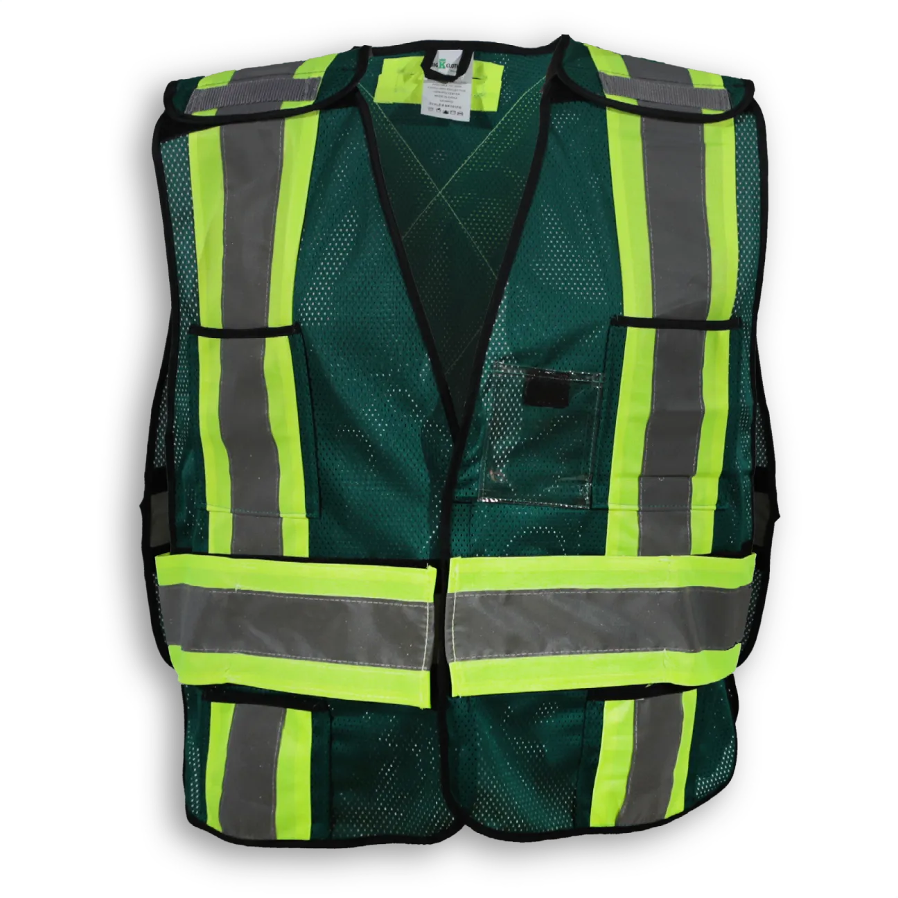 BigKClothing - BK101FG Forest Green 100% Polyester Soft Mesh Safety Vest