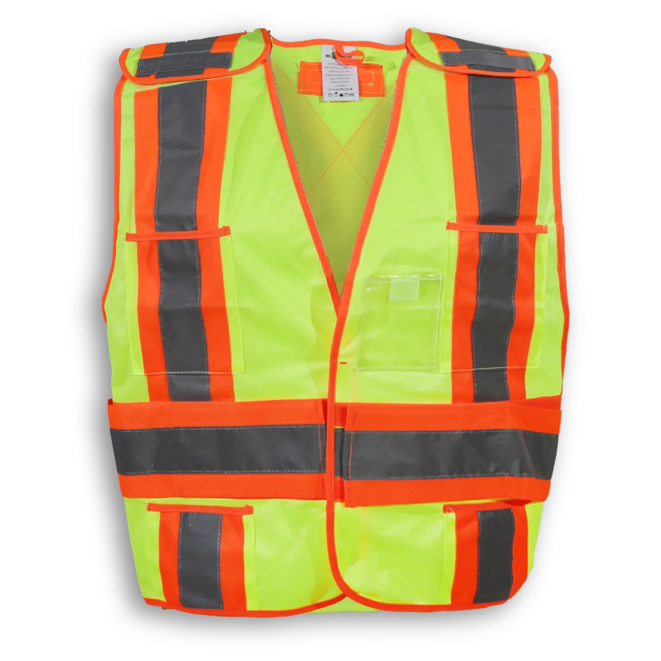 BigKClothing - BK102LM Lime 100% Polyester Tear-Away Safety Vest