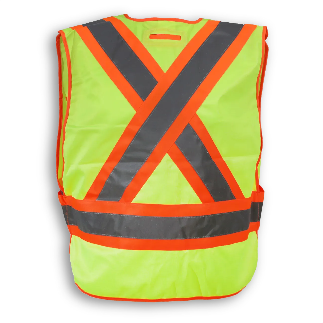 BigKClothing - BK102LM Lime 100% Polyester Tear-Away Safety Vest - Image 2