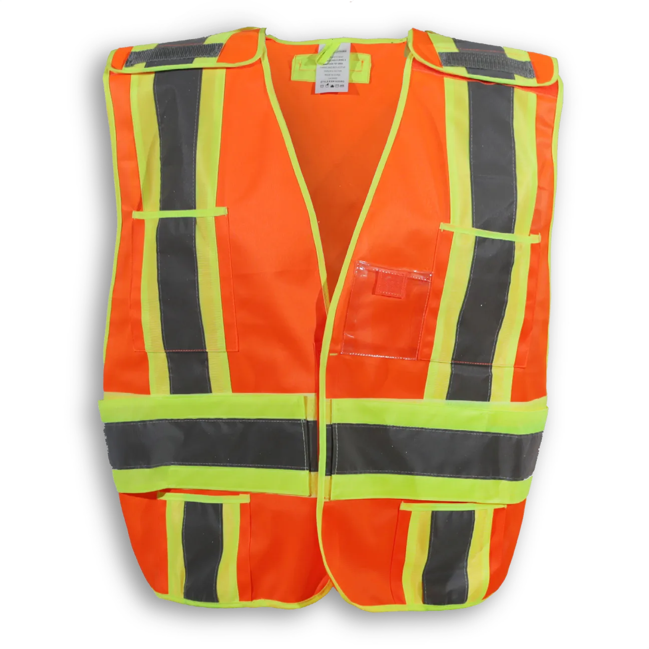 BigKClothing - BK102ORG Orange 100% Polyester Tear-Away Safety Vest