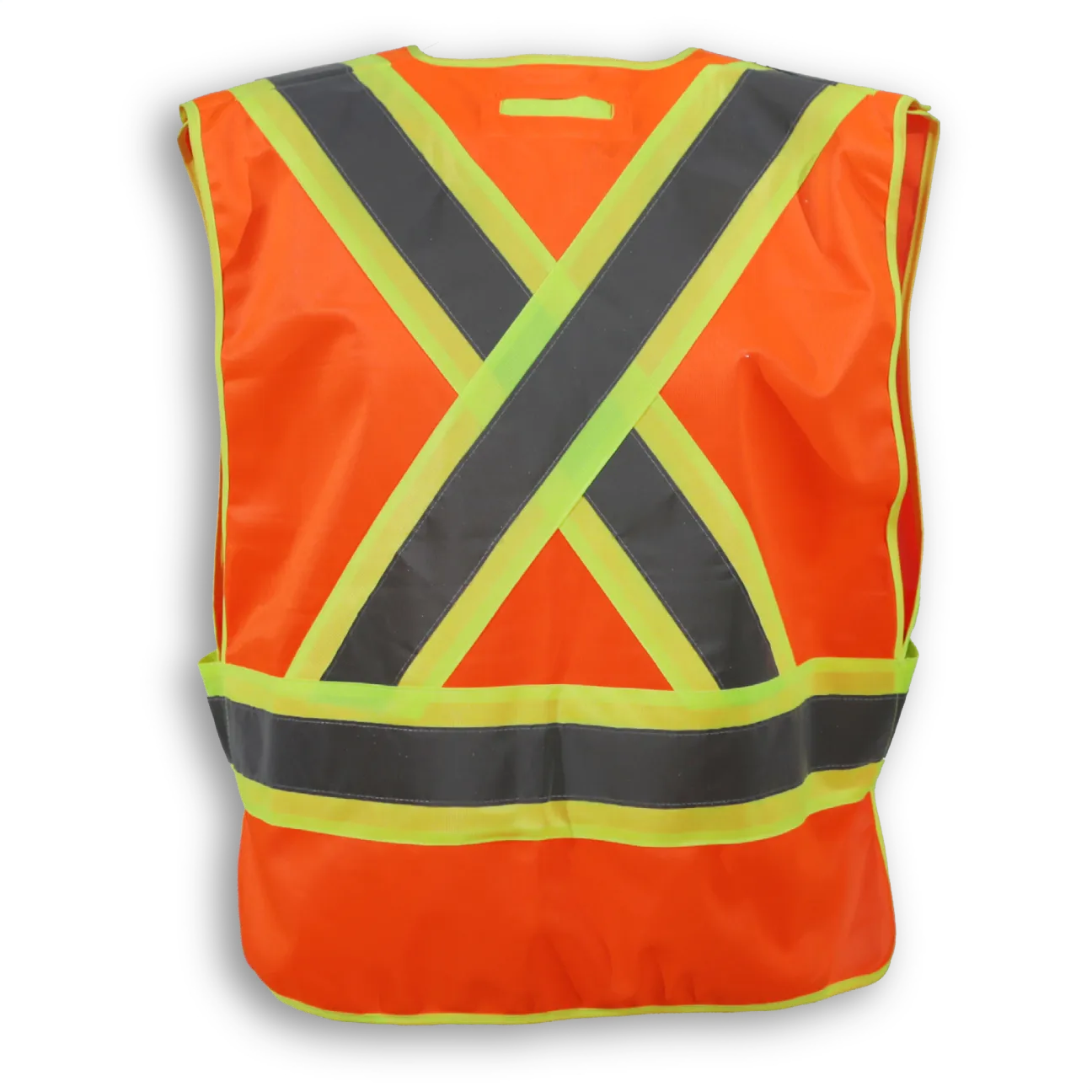 BigKClothing - BK102ORG Orange 100% Polyester Tear-Away Safety Vest - Image 2