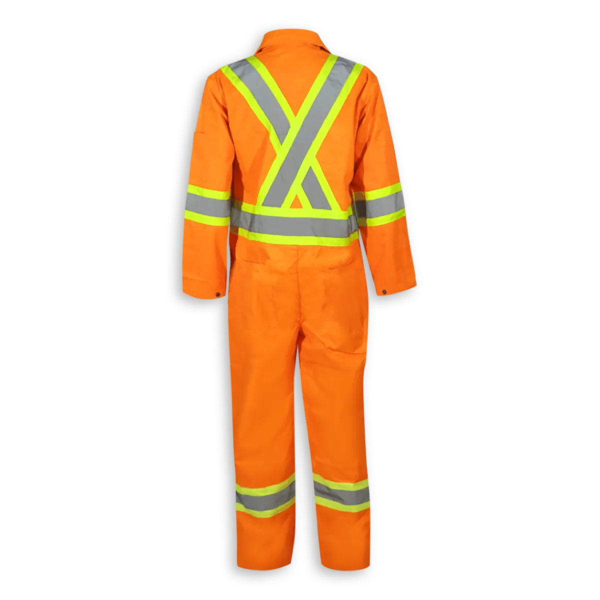 BigKClothing - BK1700-W Woman’s Hi-Vis Orange Safety Coveralls - Image 2