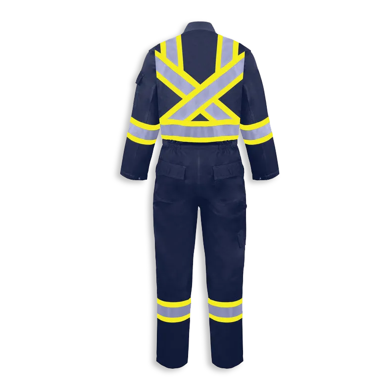 BigKClothing - BK1700FRC-NV-W Woman’s Navy Blue Fire Retardant Coveralls - Image 2