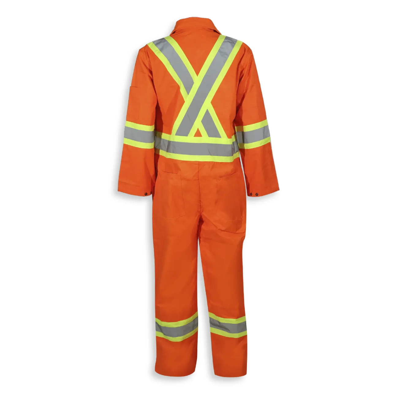 BigKClothing - BK1701 Hi Vis Orange Traffic Safety Coverall - Image 2