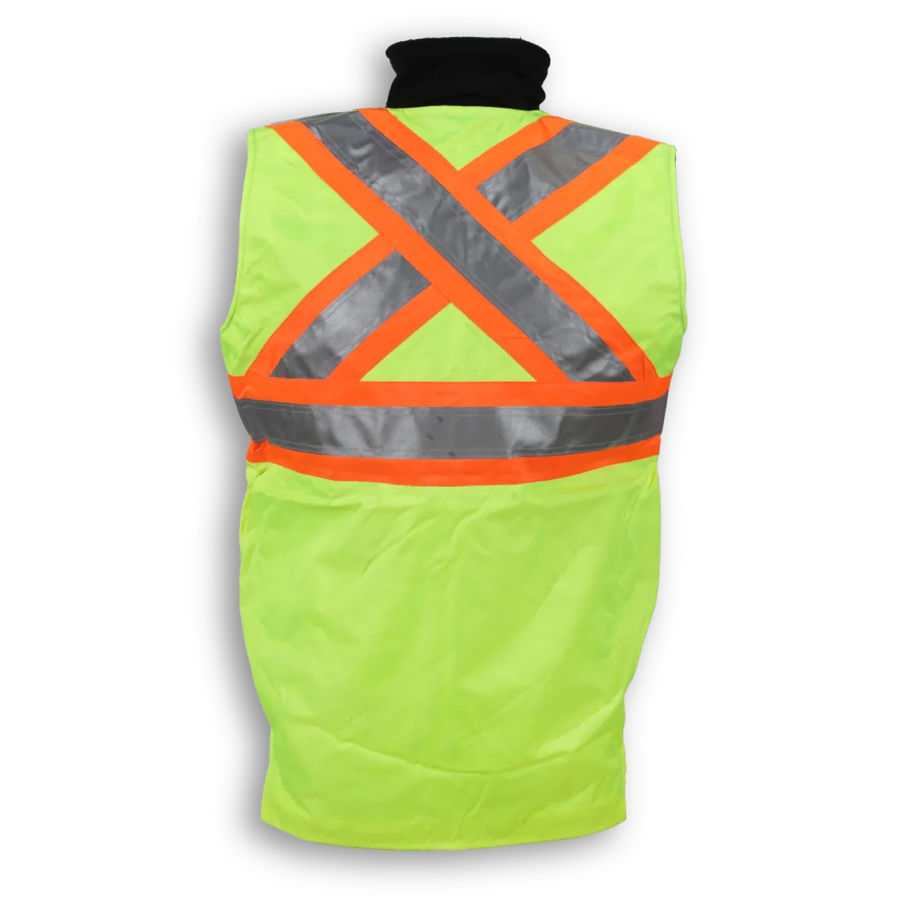 BigKClothing - BK300LM Lime Reversible Safety Vest - Image 3