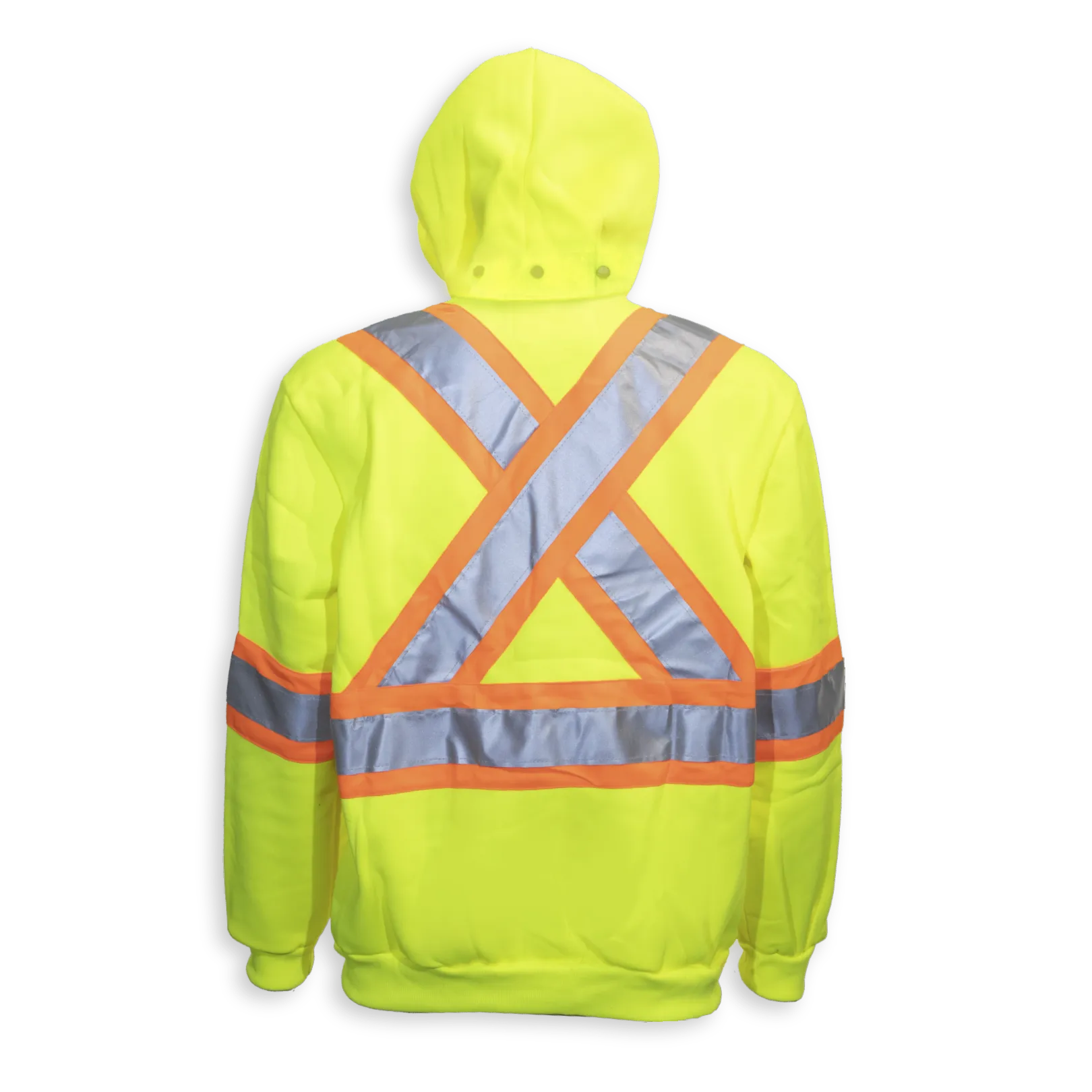 BigKClothing - BK3556LM Lime Poly Hoodie with Detachable Hood - Image 2