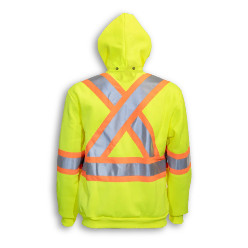 BigKClothing - BK3556LM-W Woman’s Lime Safety Hoodie - Image 2