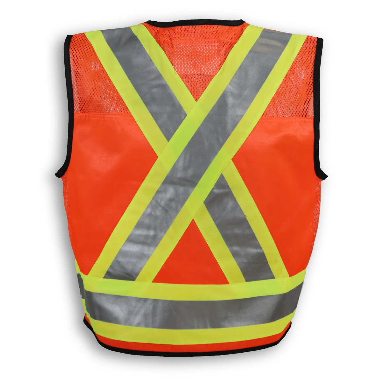 BigKClothing - BK400 Orange Poly/Cotton Mesh Supervisor Safety Vest - Image 2