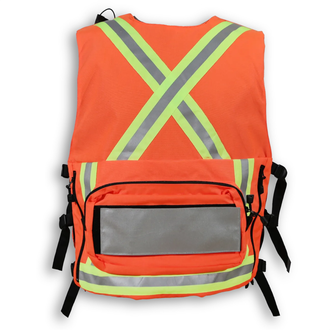 BigKClothing - BK625ORG Orange First Aid Safety Vest - Image 2