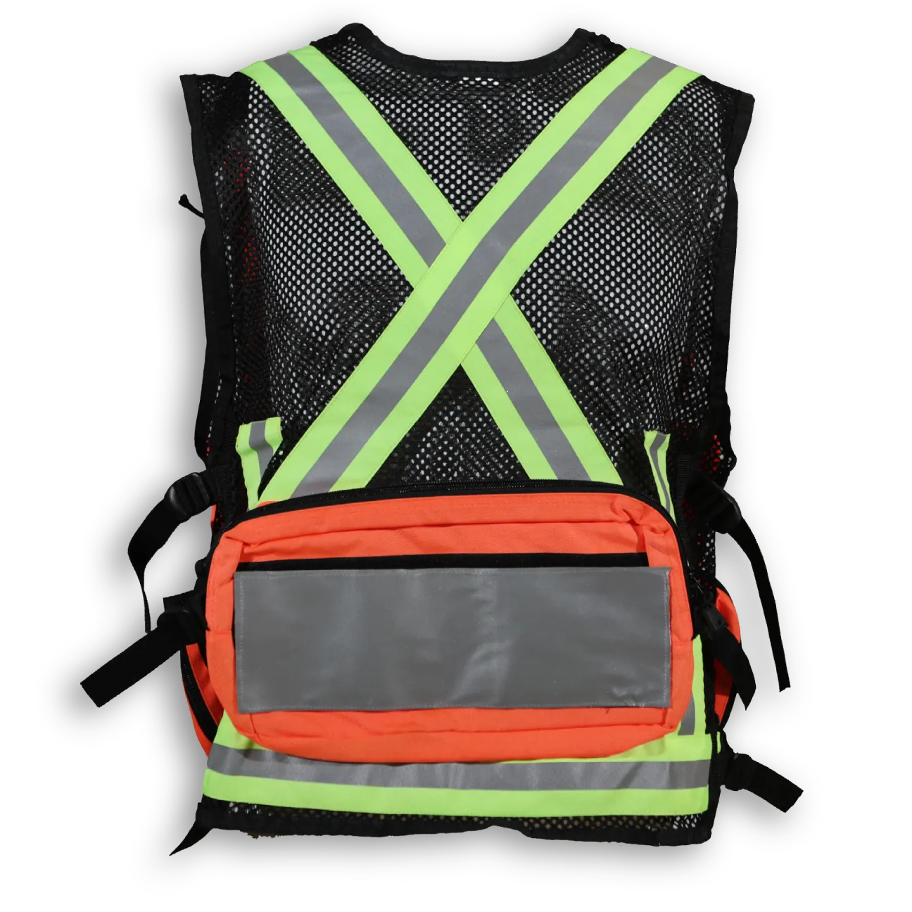 BigKClothing - BK625ORG-MESH Orange Mesh First Aid Safety Vest - Image 2