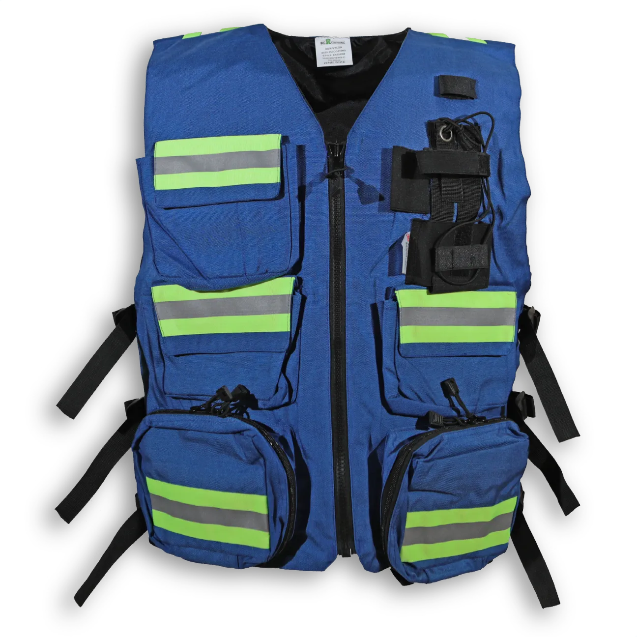 BigKClothing - BK625RB Royal Blue First Aid Safety Vest