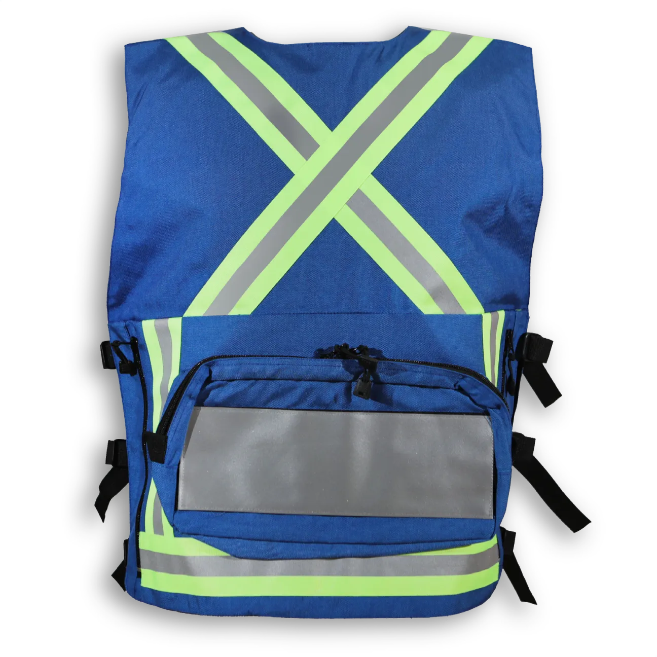 BigKClothing - BK625RB Royal Blue First Aid Safety Vest - Image 2