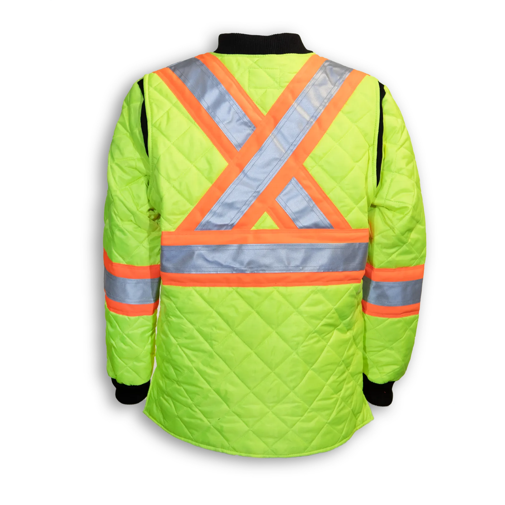 BigKClothing - BK895-LM Lime Quilt Polyester Traffic Safety Jacket - Image 2