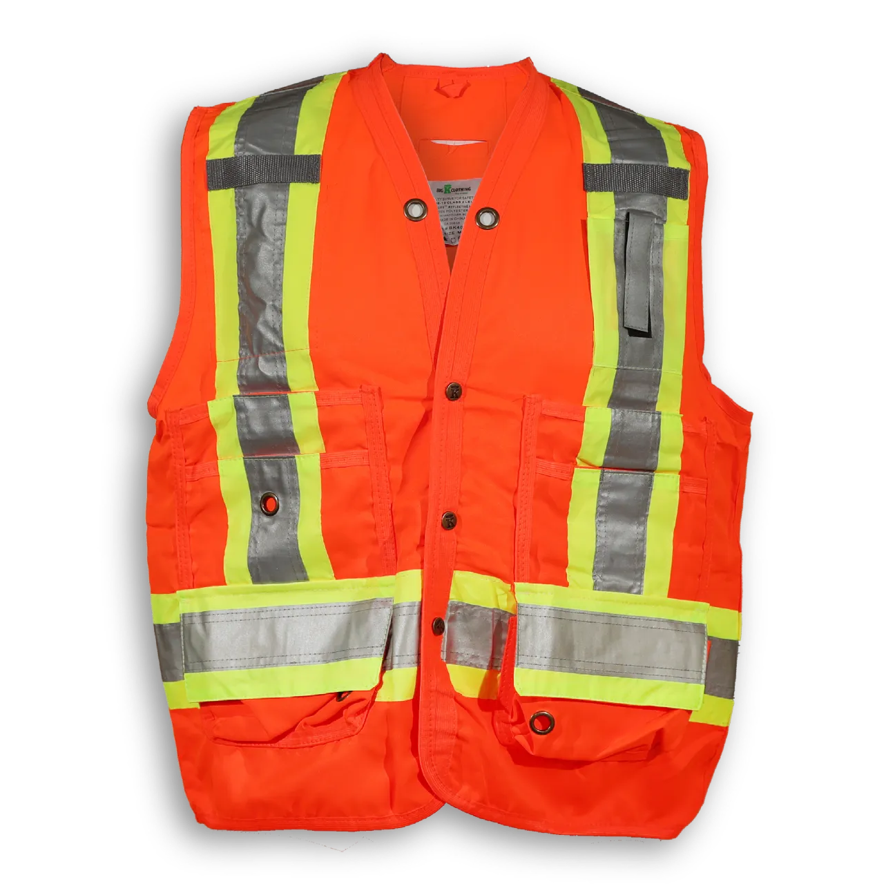 BigKClothing - BKECONOSURV-ORG 150D Orange Econo Surveyor Vest