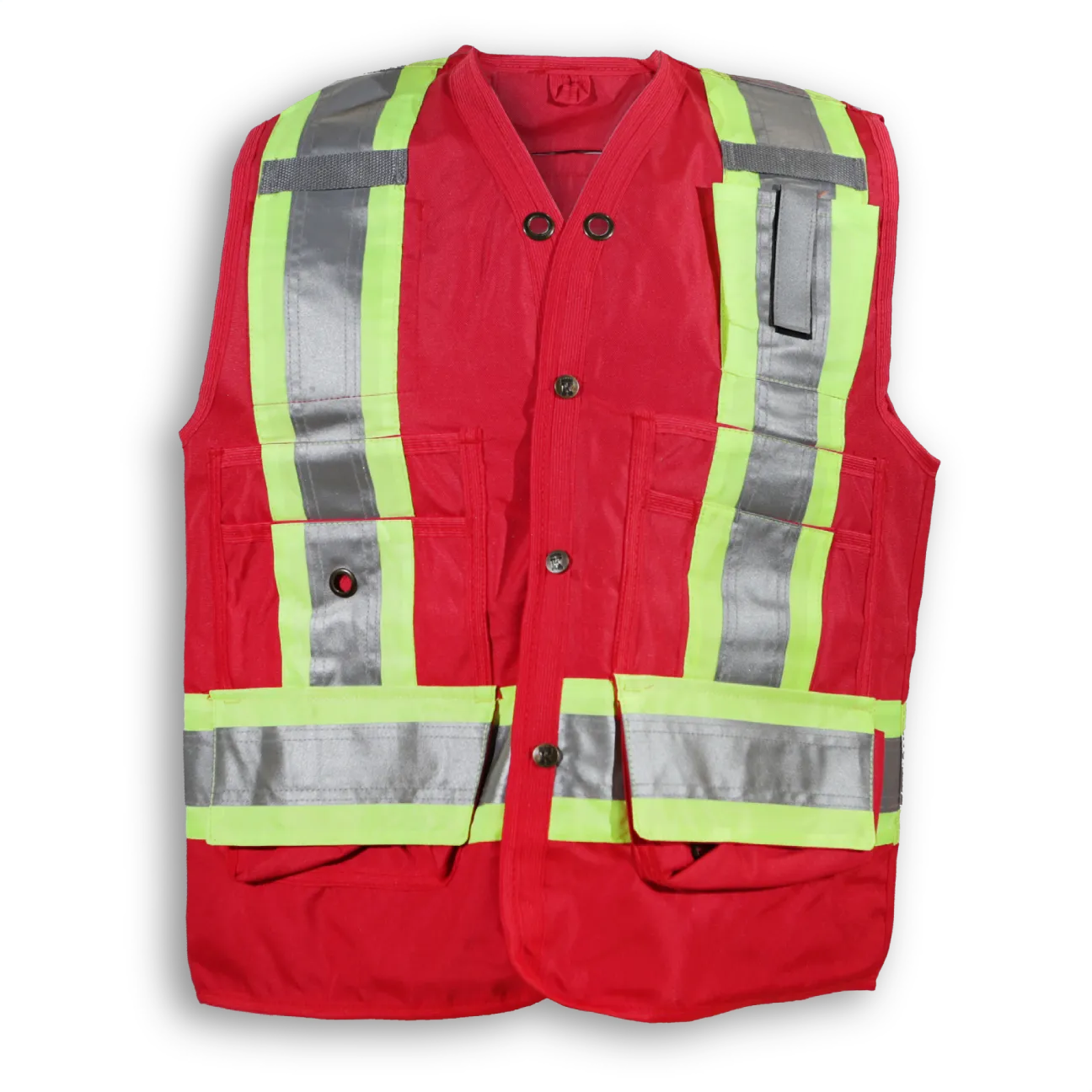 BigKClothing - BKECONOSURV-RED 150D Red Econo Surveyor Vest